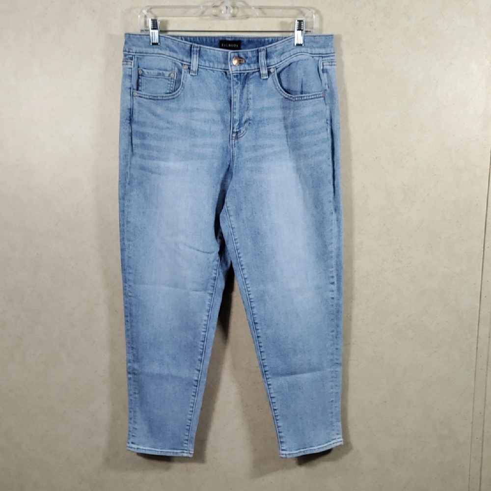 H170 Talbots light wash Everyday Relaxed blue Jeans 10P